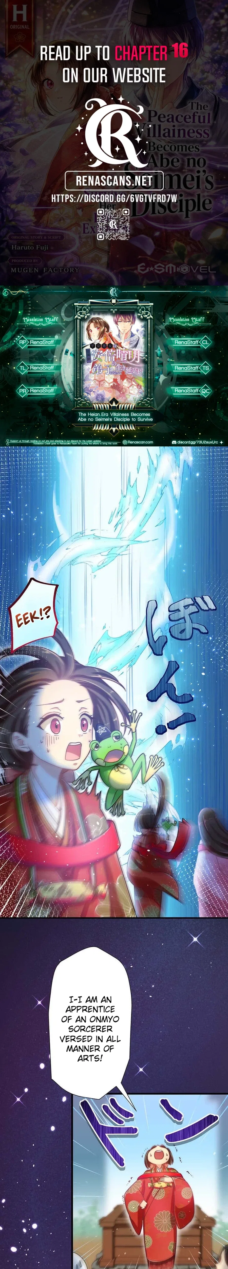 The Heian-Era Villainess Becomes Abe no Seimei’s Disciple to Survive Chapter 11 – Page 1
