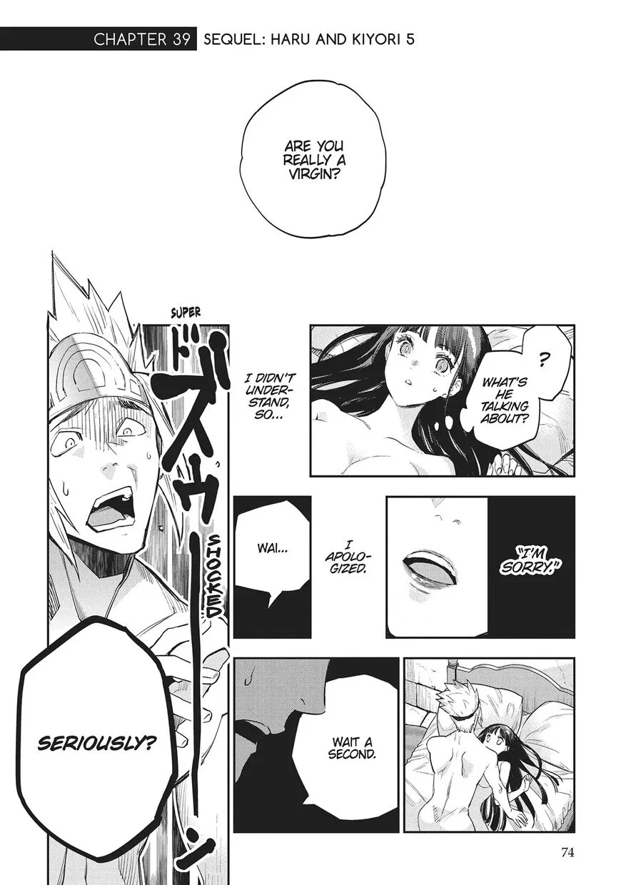 JK Haru wa Isekai de Shoufu ni Natta manga Chapter 39 – Page 1