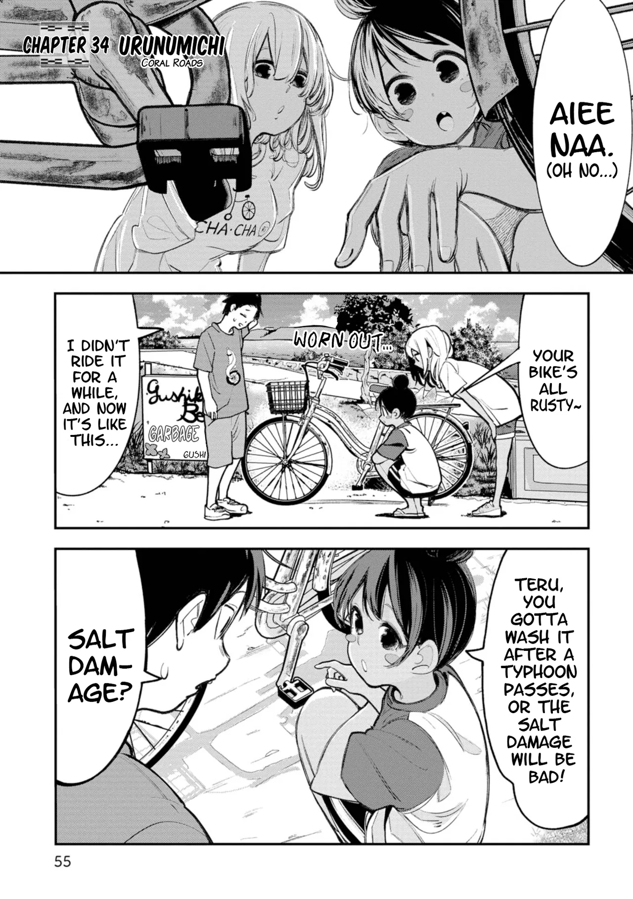 Okinawa de Suki ni Natta ko ga Hougen Sugite Tsura Sugiru manga Chapter 34 – Page 1