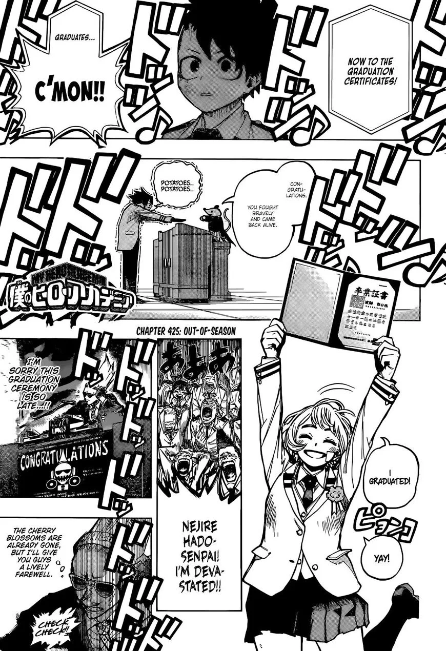 Boku no Hero Academia Manga Chapter 425 – Page 1