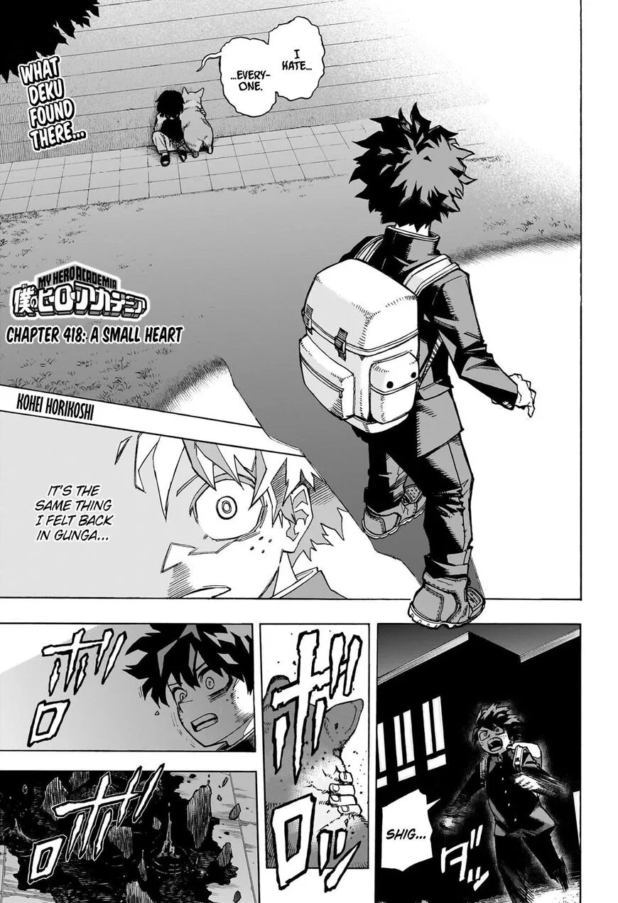 Boku no Hero Academia Manga Chapter 418 – Page 1