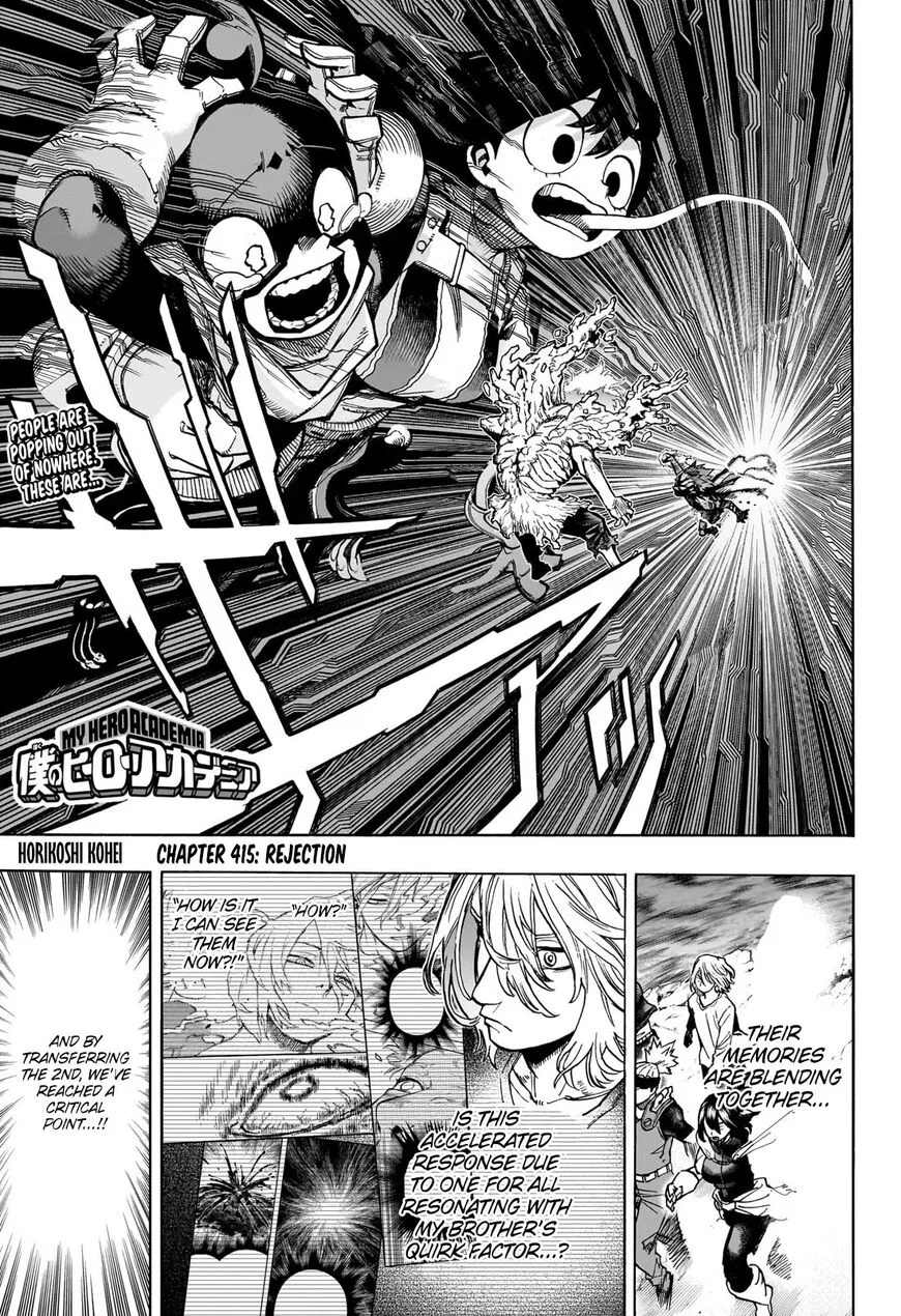 Boku no Hero Academia Manga Chapter 415 – Page 1