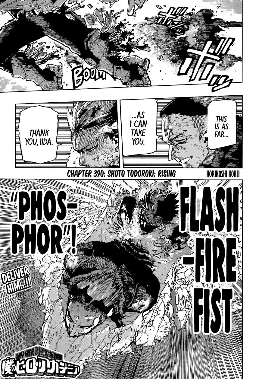 Boku no Hero Academia Manga Chapter 390 – Page 1