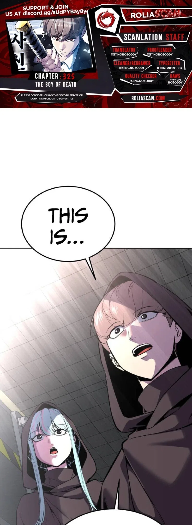 The Boy of Death manga Chapter 325 – Page 1