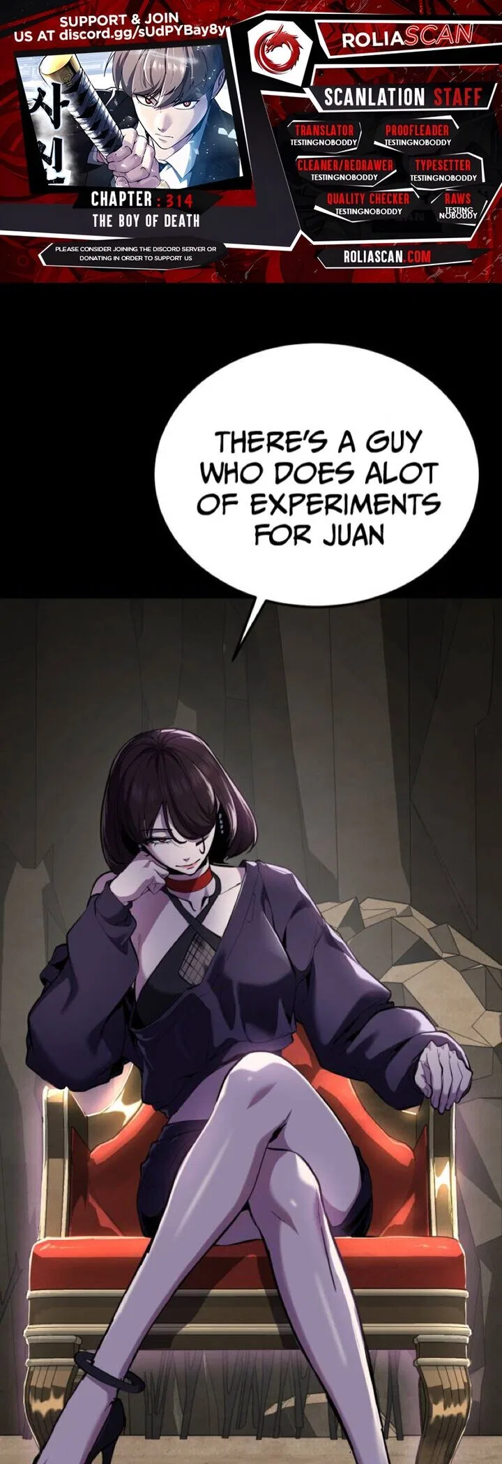 The Boy of Death manga Chapter 314 – Page 1