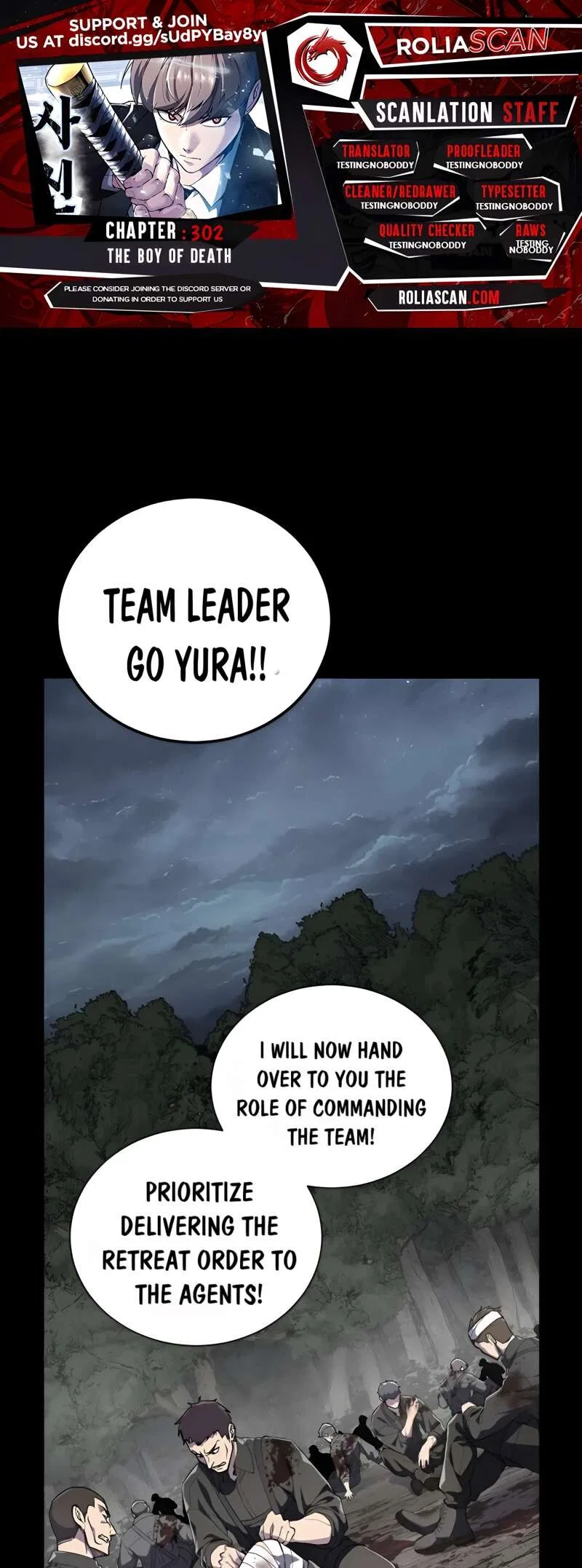 The Boy of Death manga Chapter 302 – Page 1