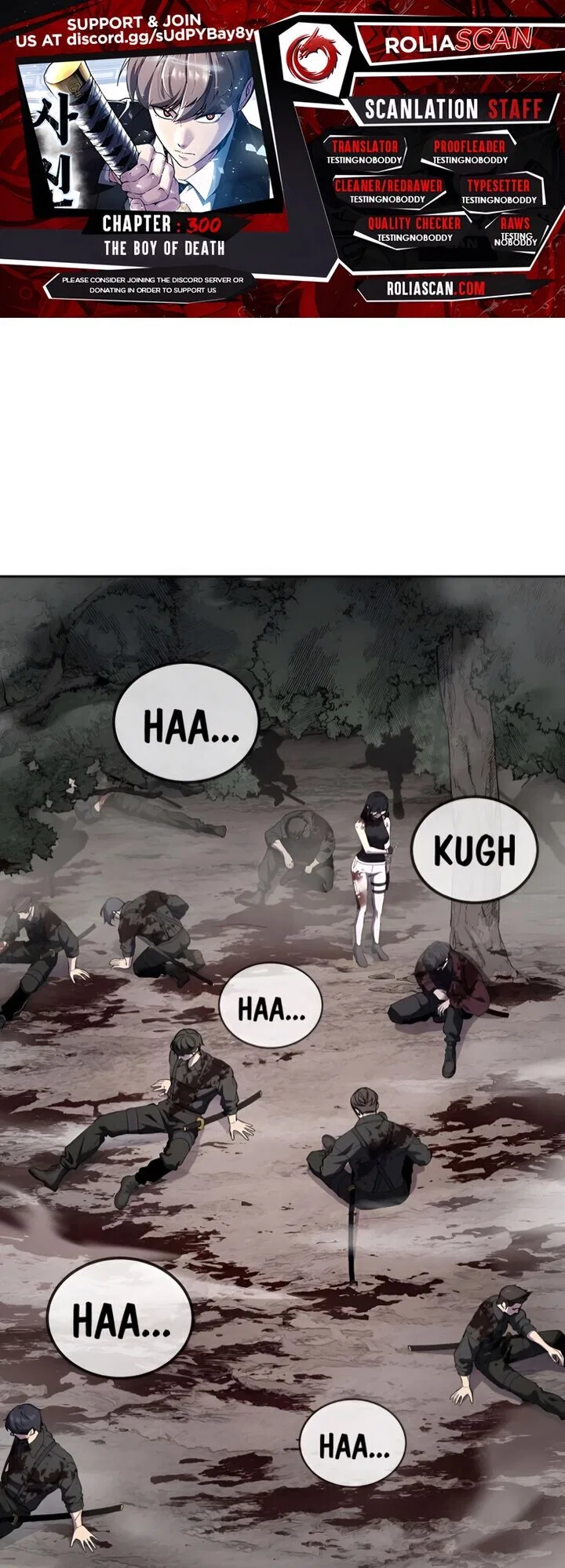 The Boy of Death manga Chapter 300 – Page 1