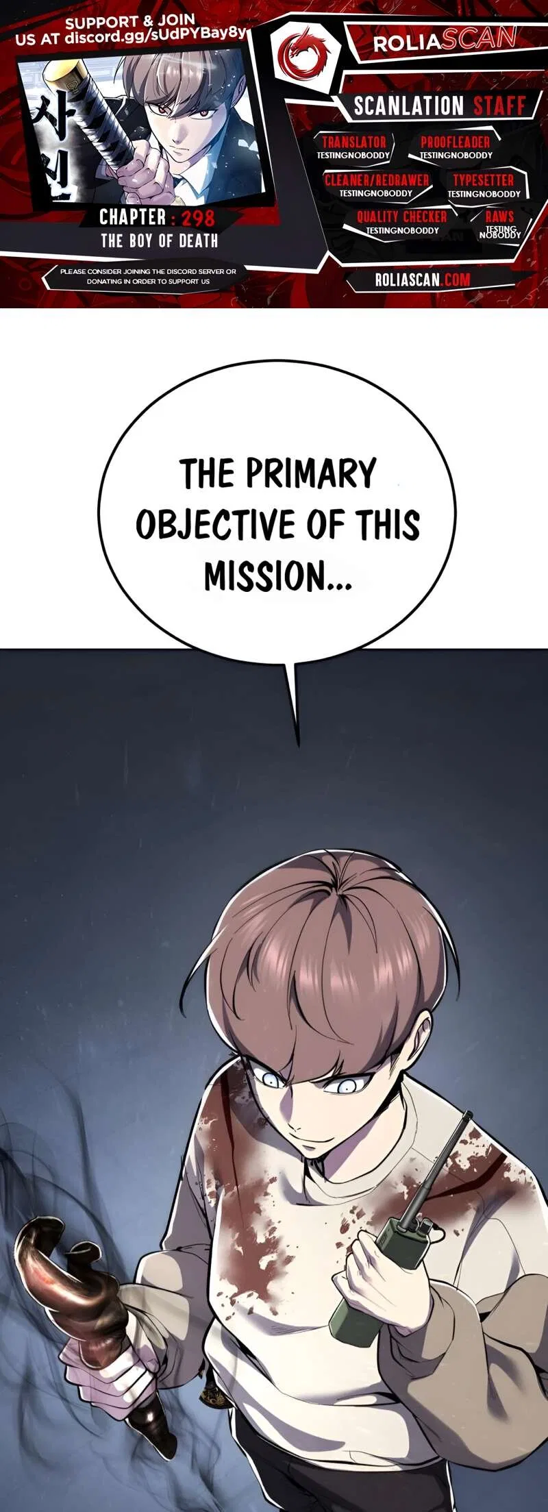 The Boy of Death manga Chapter 298 – Page 1