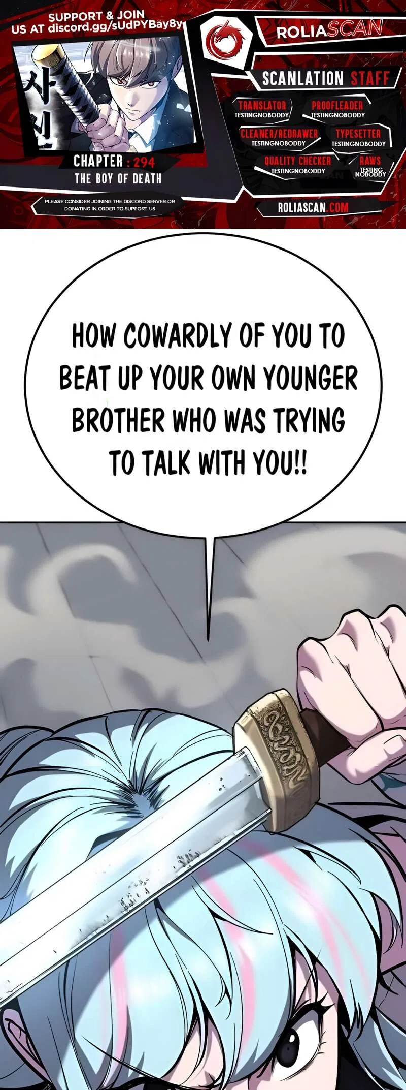 The Boy of Death manga Chapter 294 – Page 1