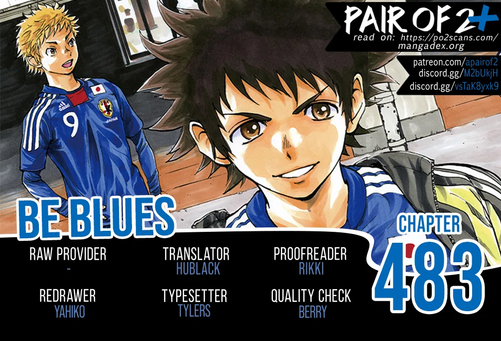 BE BLUES ~Ao ni Nare~ Chapter 483 – Page 1