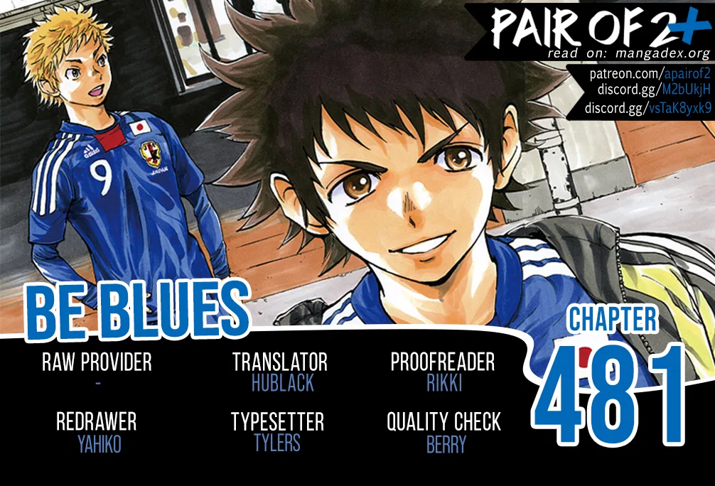 BE BLUES ~Ao ni Nare~ Chapter 481 – Page 1