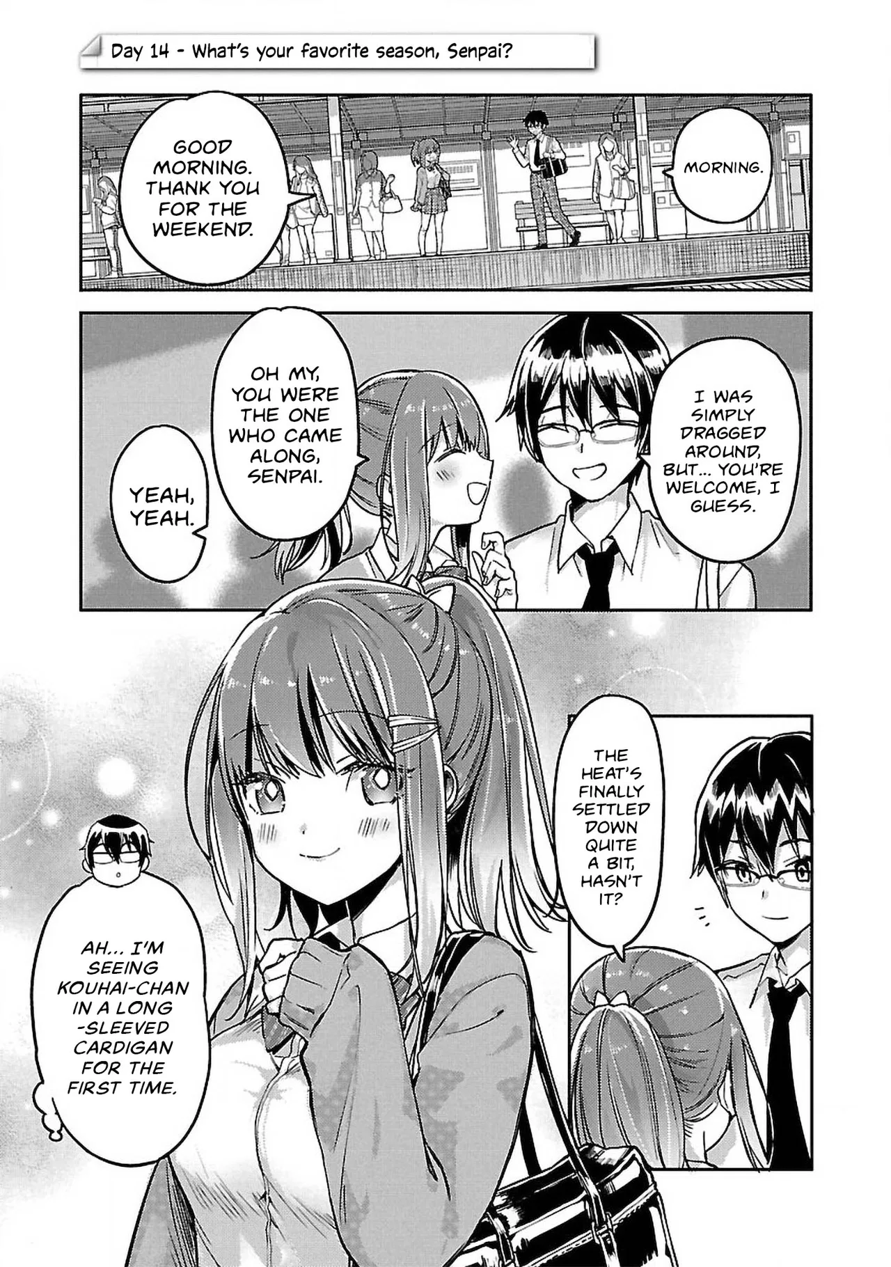 Watashi no Shiranai, Senpai no 100 Ko no Koto Chapter 14 – Page 1