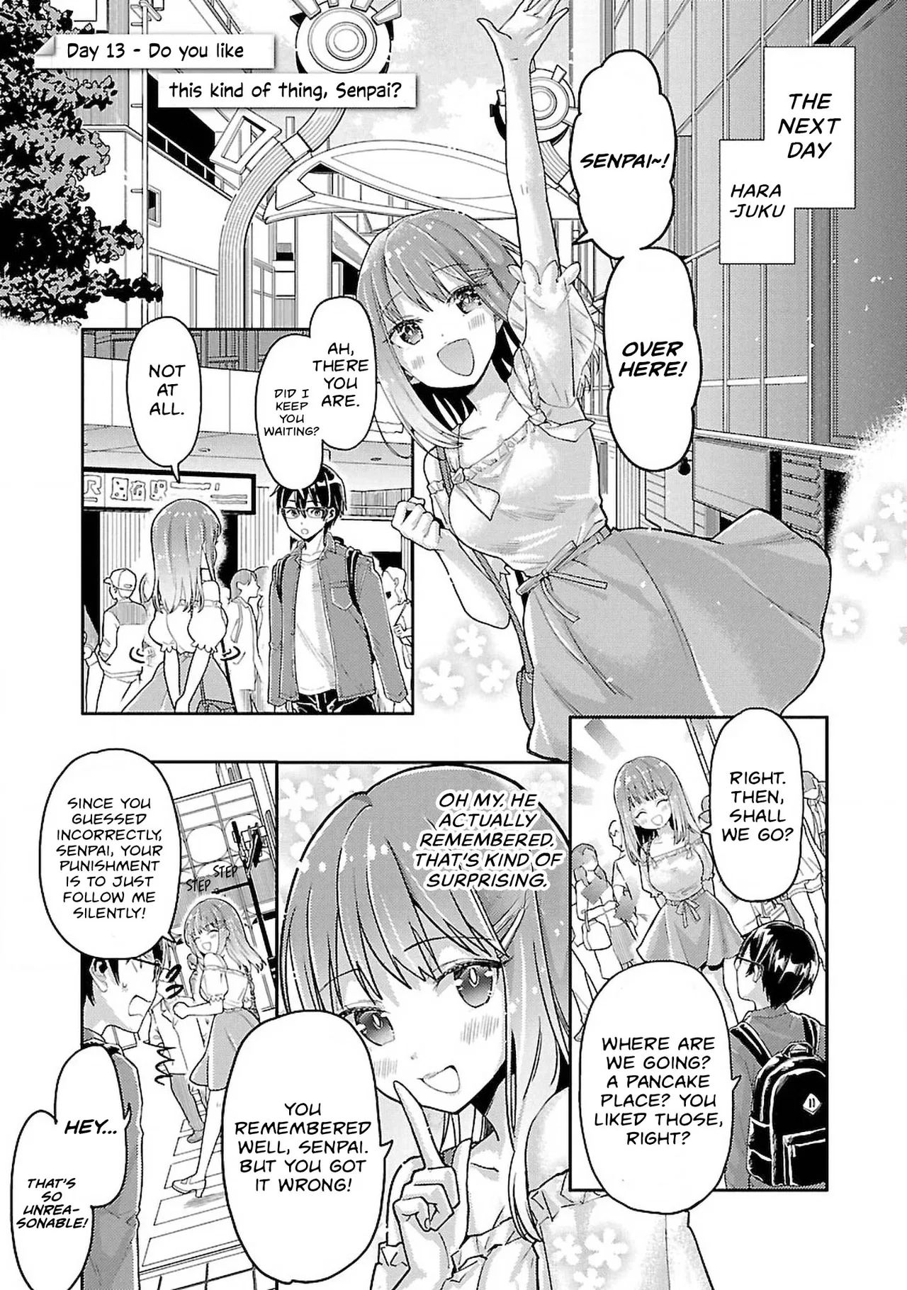 Watashi no Shiranai, Senpai no 100 Ko no Koto Chapter 13 – Page 1