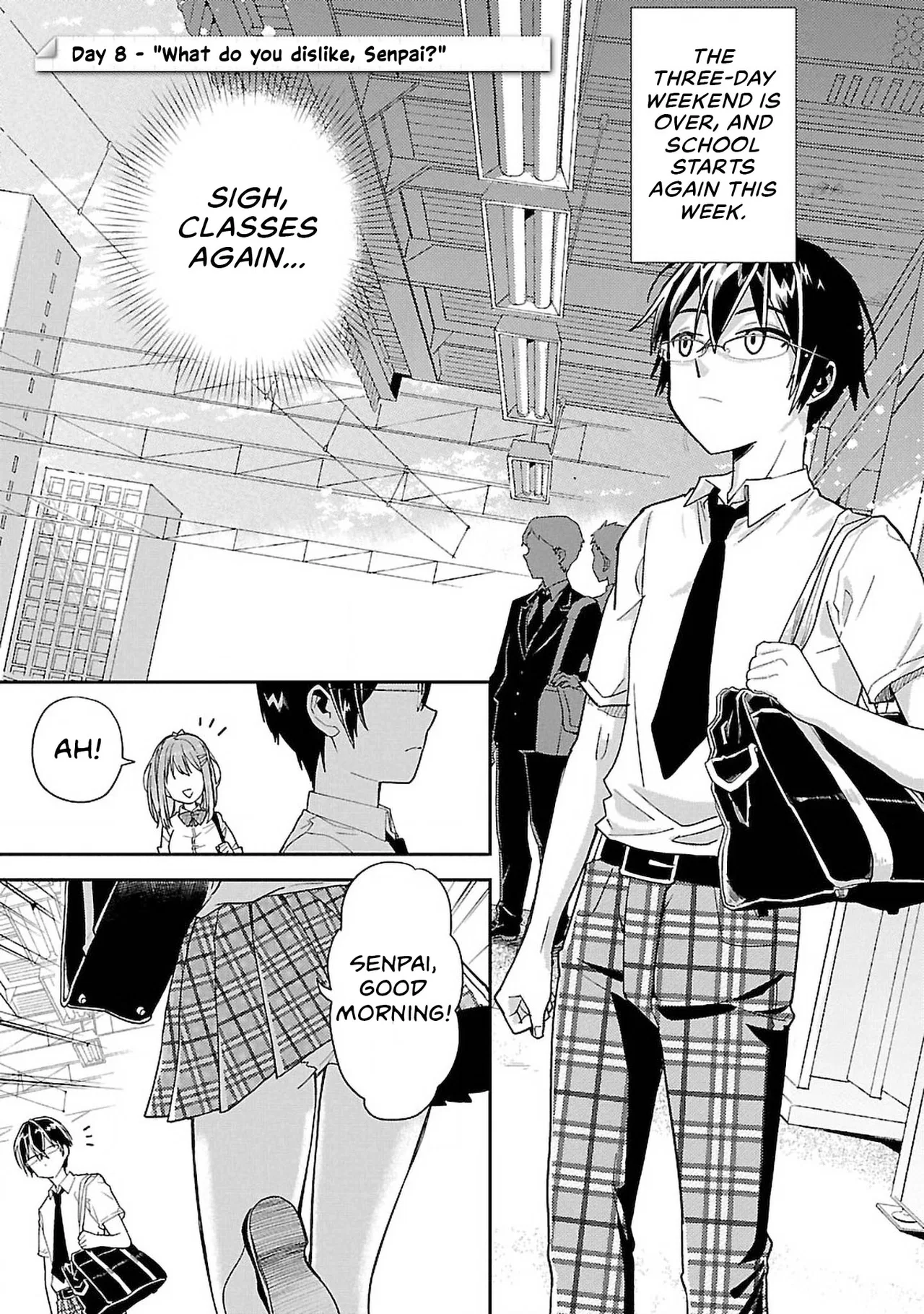 Watashi no Shiranai, Senpai no 100 Ko no Koto Chapter 8 – Page 1