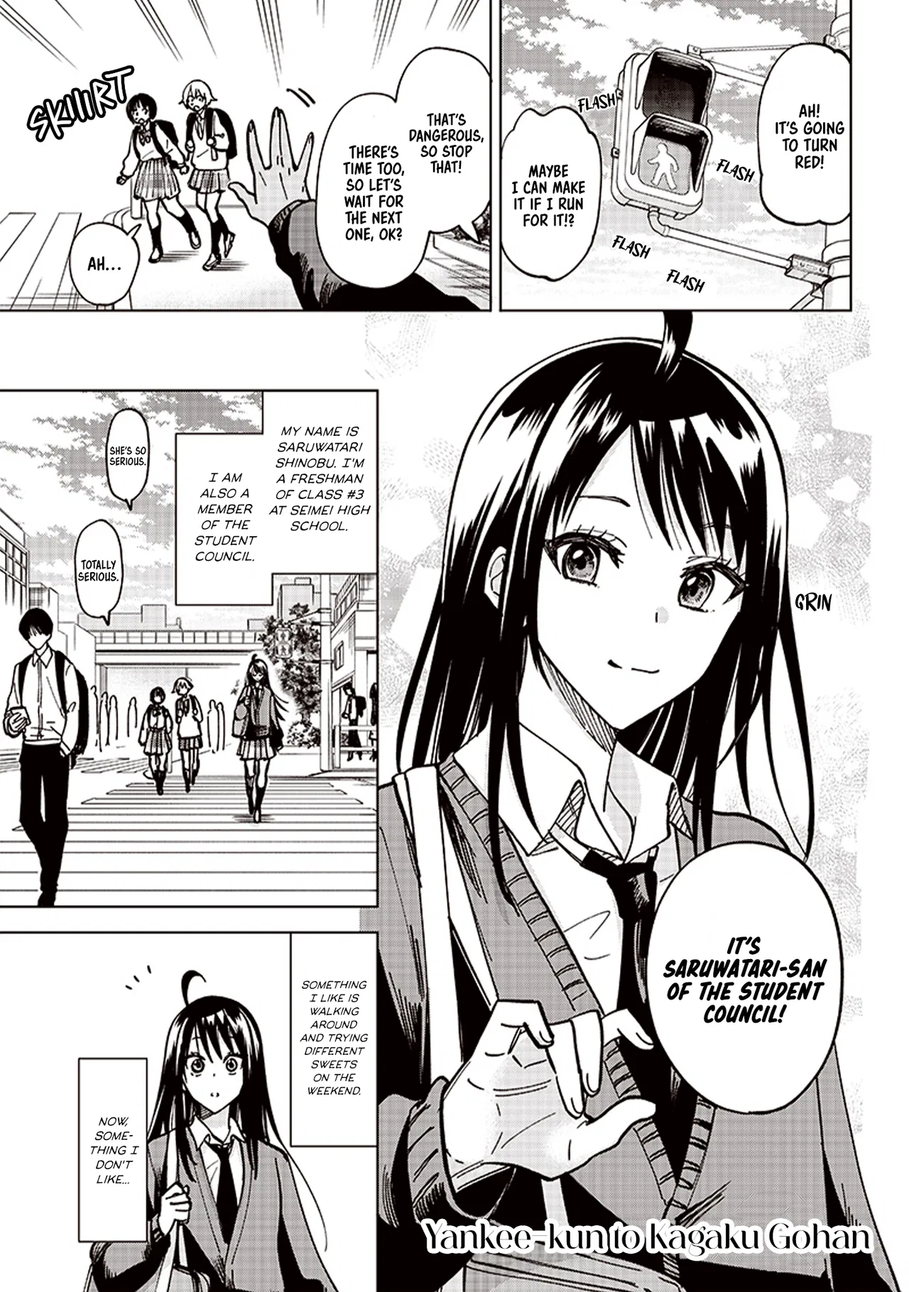 Yankee-kun to Kagaku Gohan Chapter 3 – Page 1