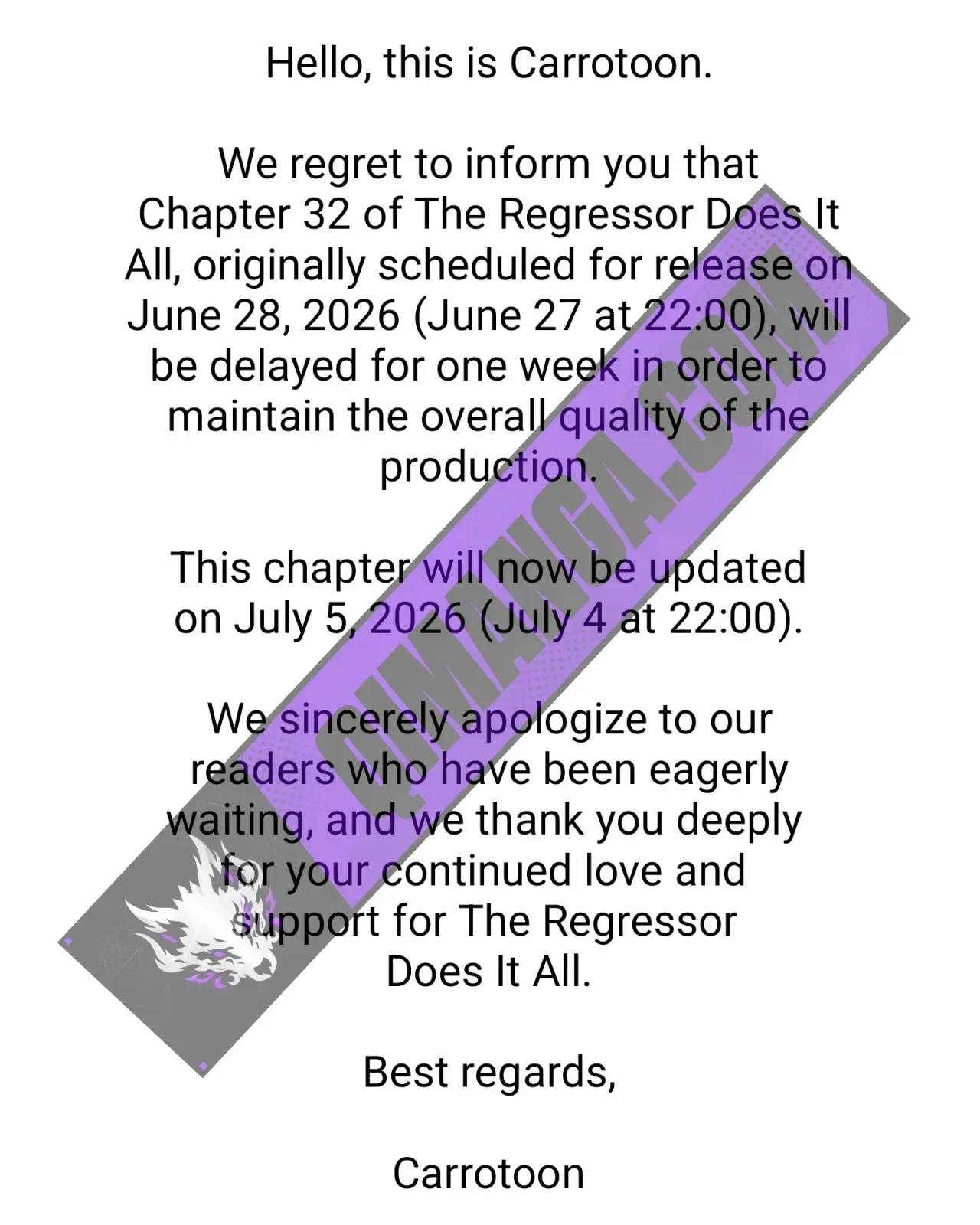 The Regressor Can Make Them All Chapter 31.5 – Page 1