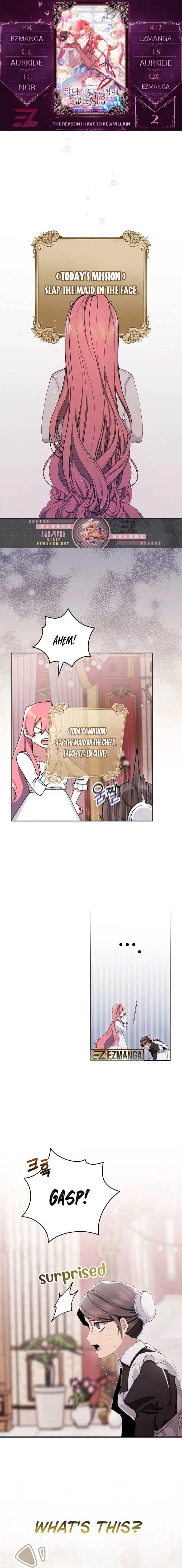 The Reason I Have to Be a Villain Chapter 2 – Page 1