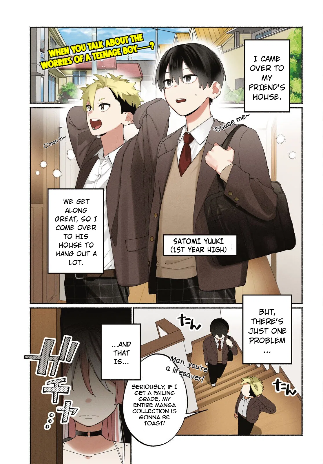 Tomodachi-nchi no Nee-chan ga Kowakute Ii Hito Chapter 1 – Page 1