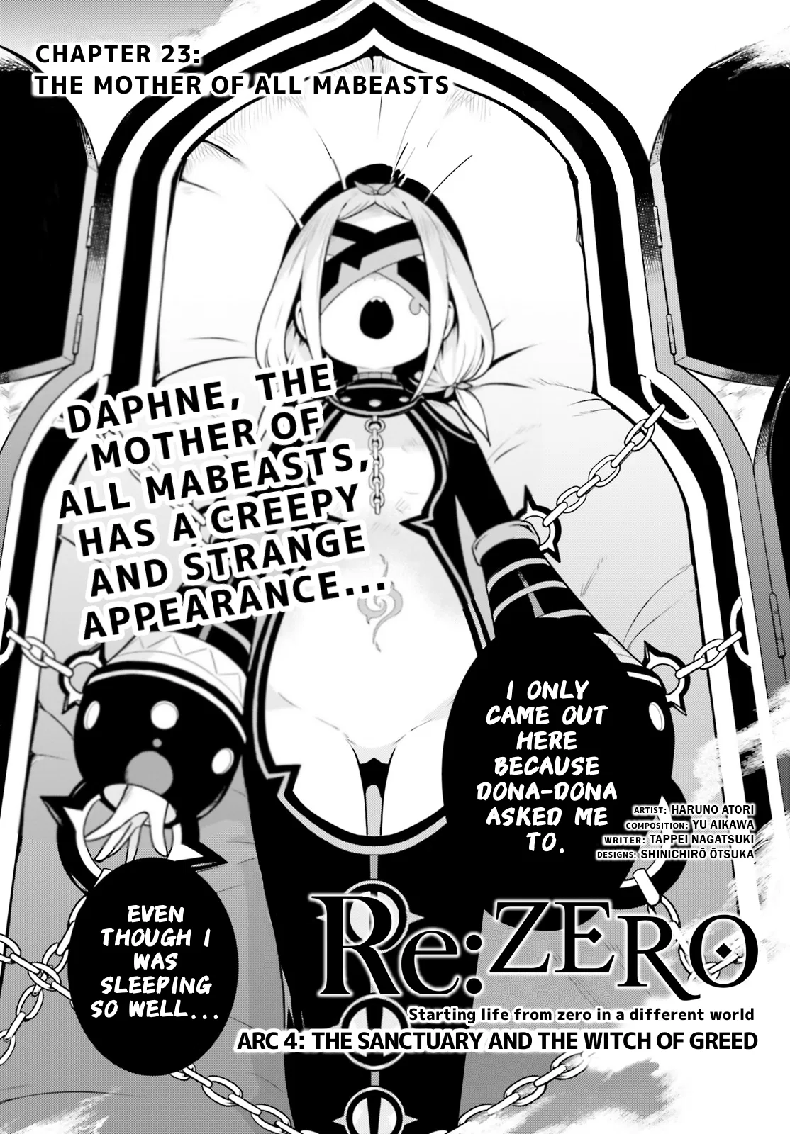 Re:Zero kara Hajimeru Isekai Seikatsu: Dai 4-shou—Seiiki to Gouyoku no Majo Chapter 23 – Page 1