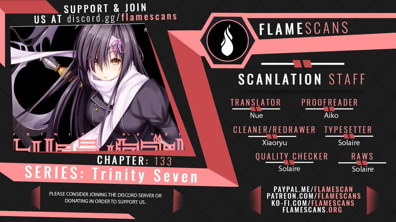 Trinity Seven: 7-Nin no Mahoutsukai Chapter 133 – Page 1