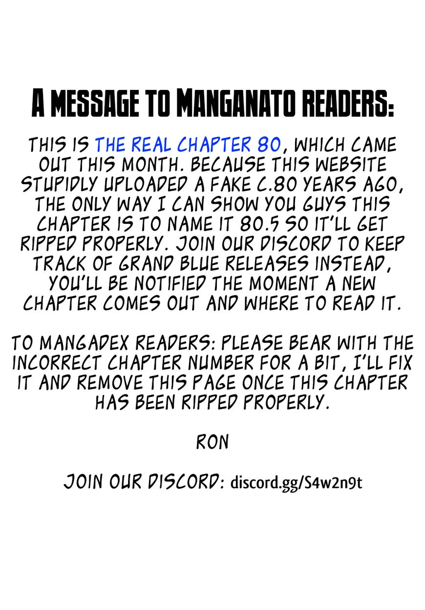 Grand Blue manga Chapter 80 – Page 1