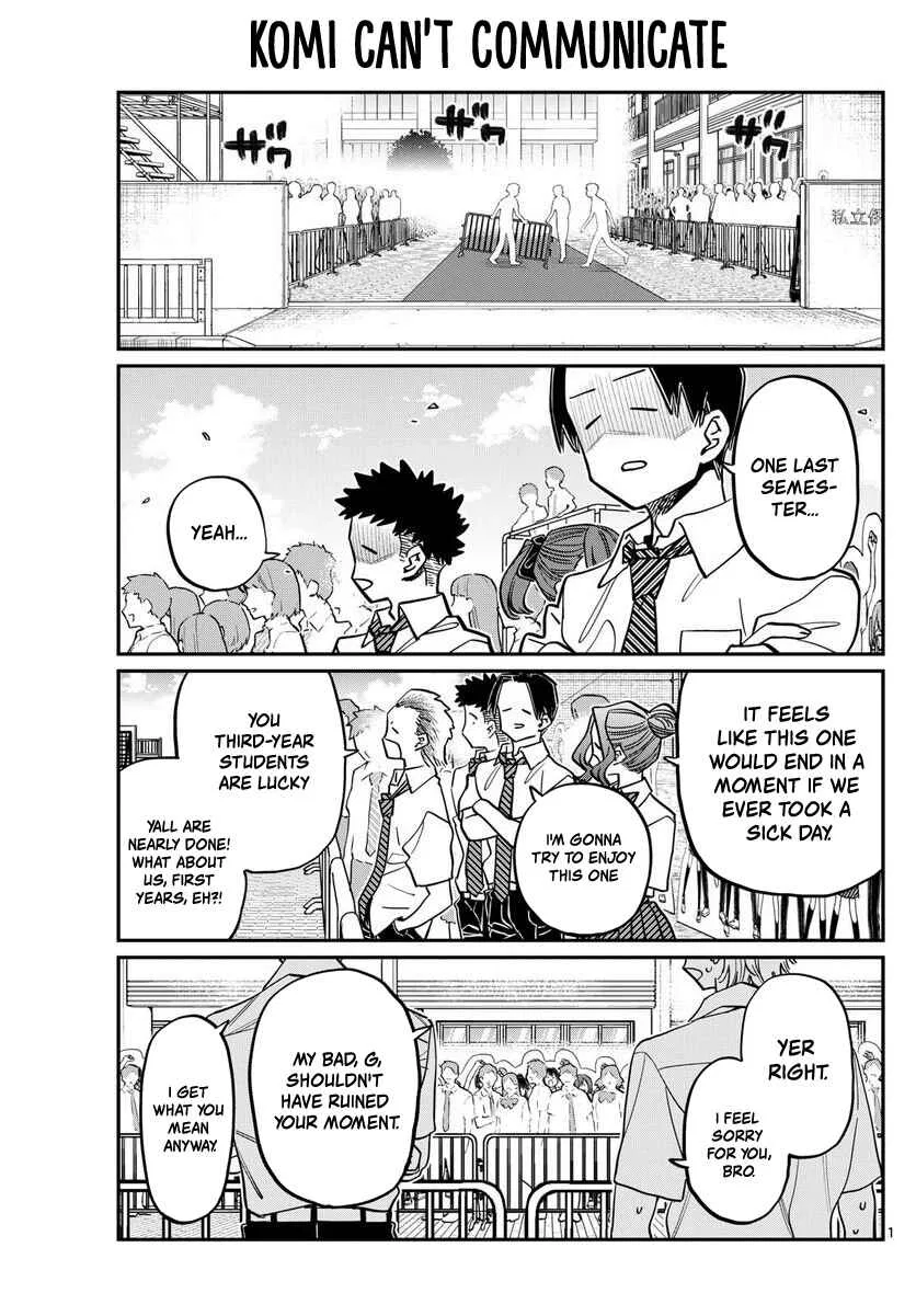 Komi-san wa Komyushou Desu. Chapter 415 – Page 1