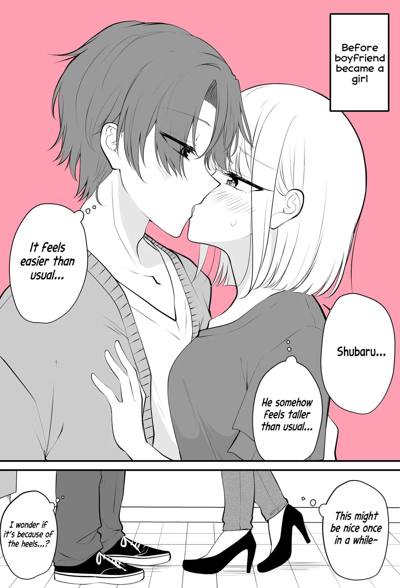 Aru Hi Kareshi ga Onnanoko ni Natteshimatta Couple no Nichijou Chapter 66 – Page 1