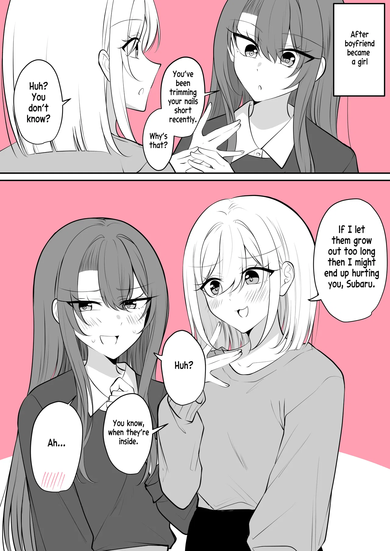 Aru Hi Kareshi ga Onnanoko ni Natteshimatta Couple no Nichijou Chapter 58 – Page 2