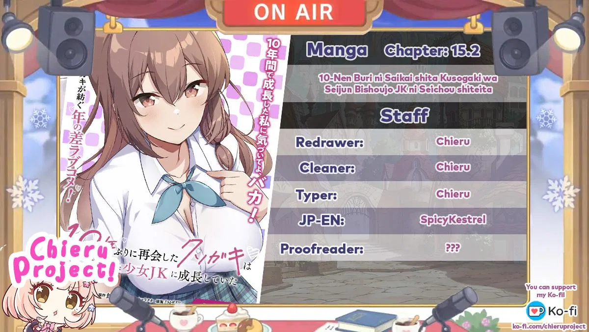 10-nenburi ni Saikai shita Kusogaki wa Seijun Bishoujo JK ni Seichou shiteita Chapter 15.2 – Page 1