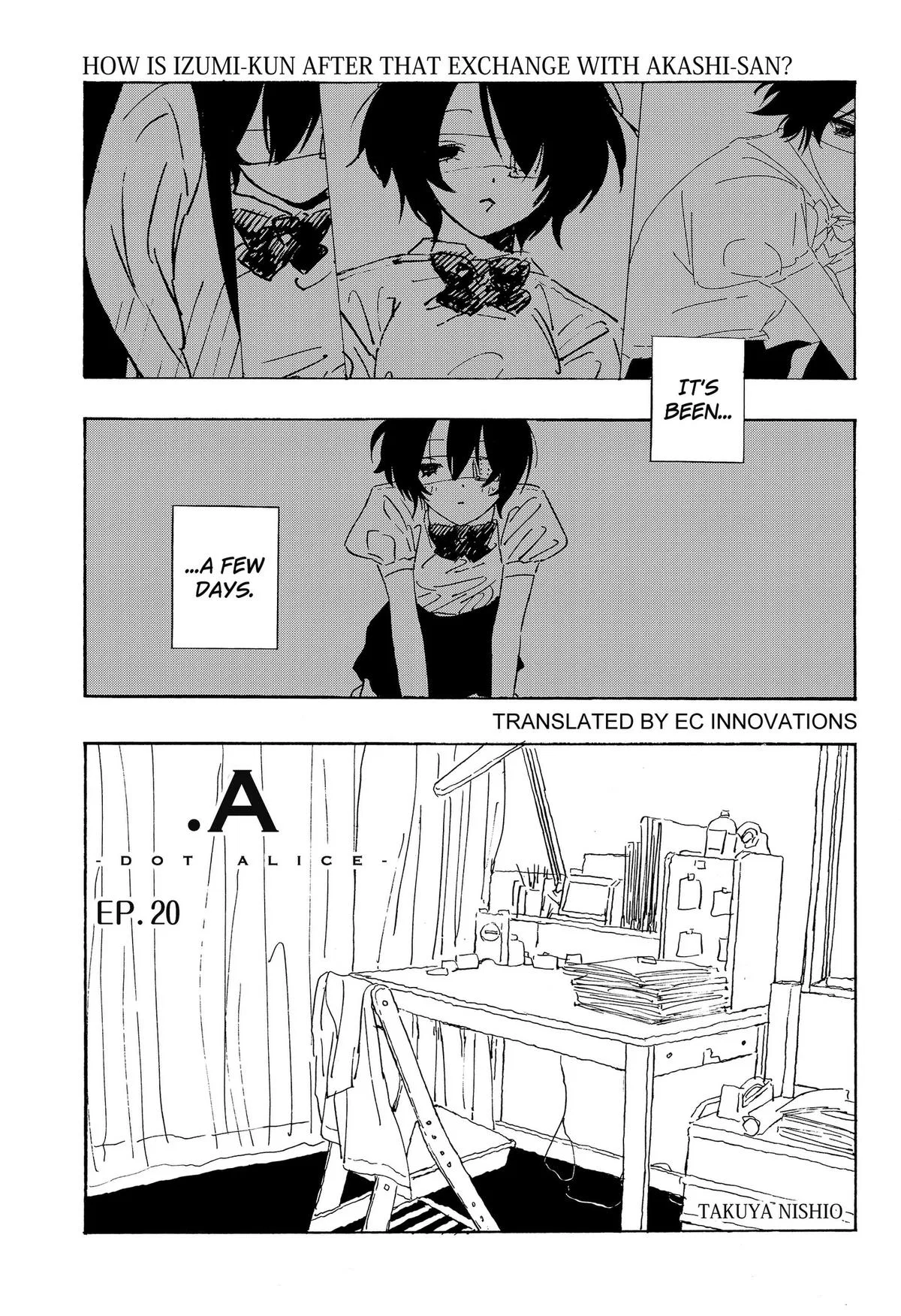 .A: dot Alice Chapter 20 – Page 1