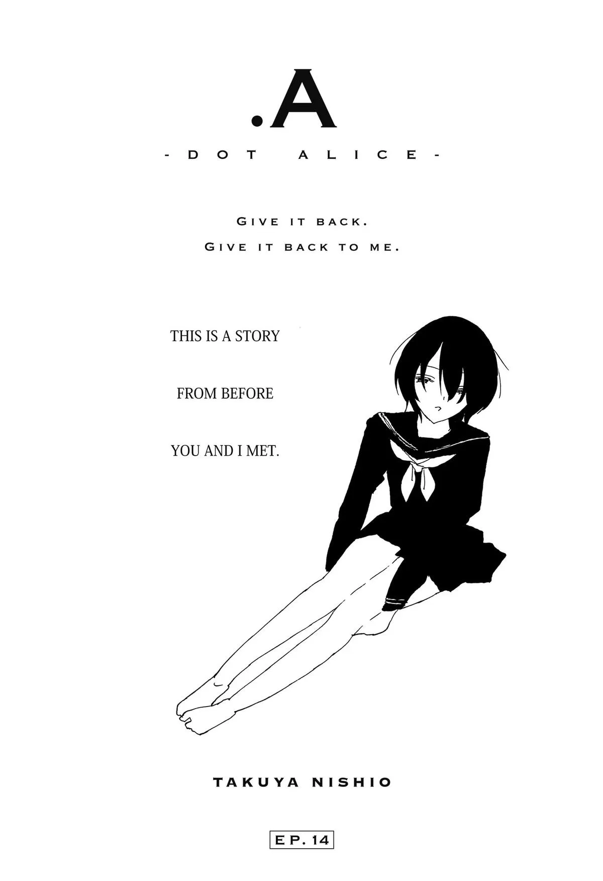 .A: dot Alice Chapter 14 – Page 1
