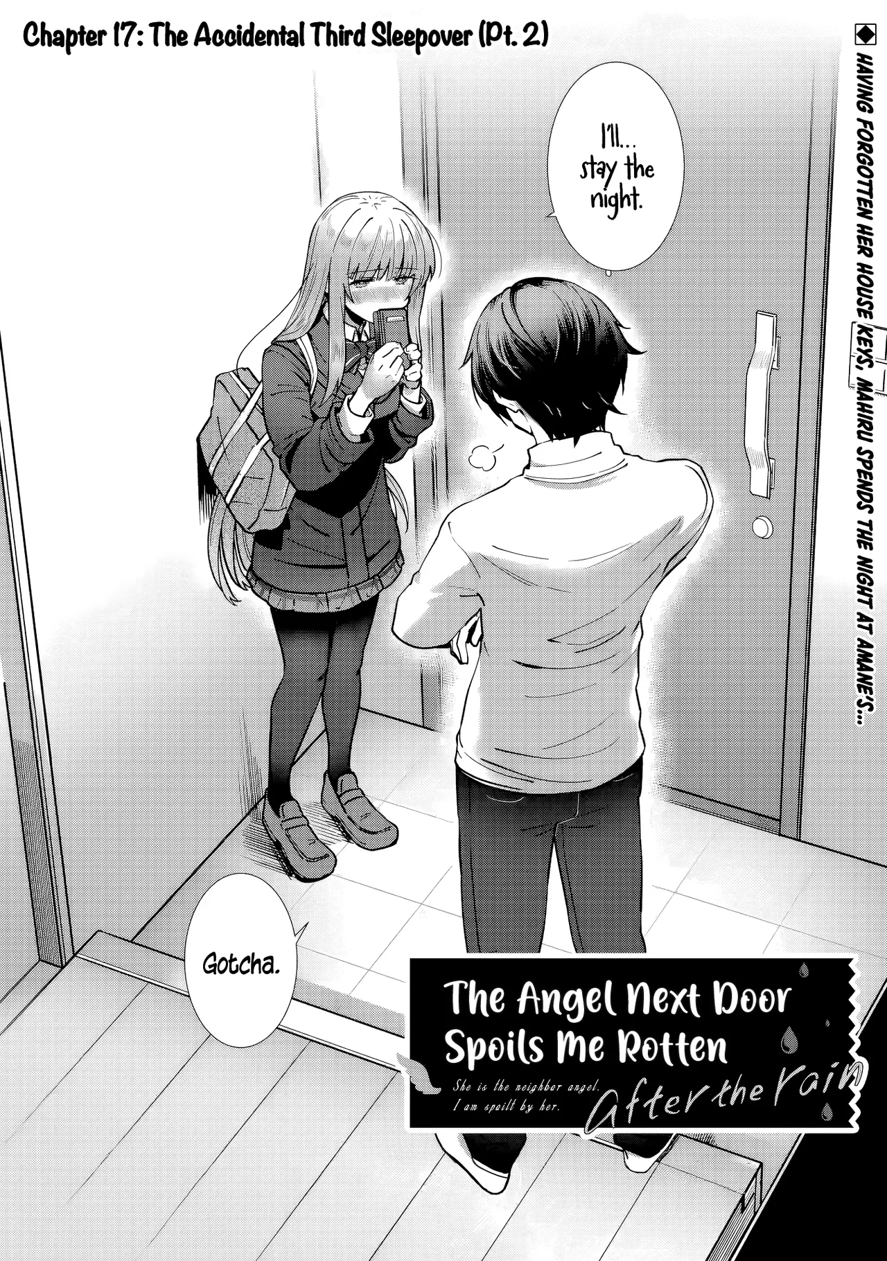 Otonari no Tenshi-sama ni Itsunomanika Dame Ningen ni Sareteita Ken: after the rain Chapter 17 – Page 1
