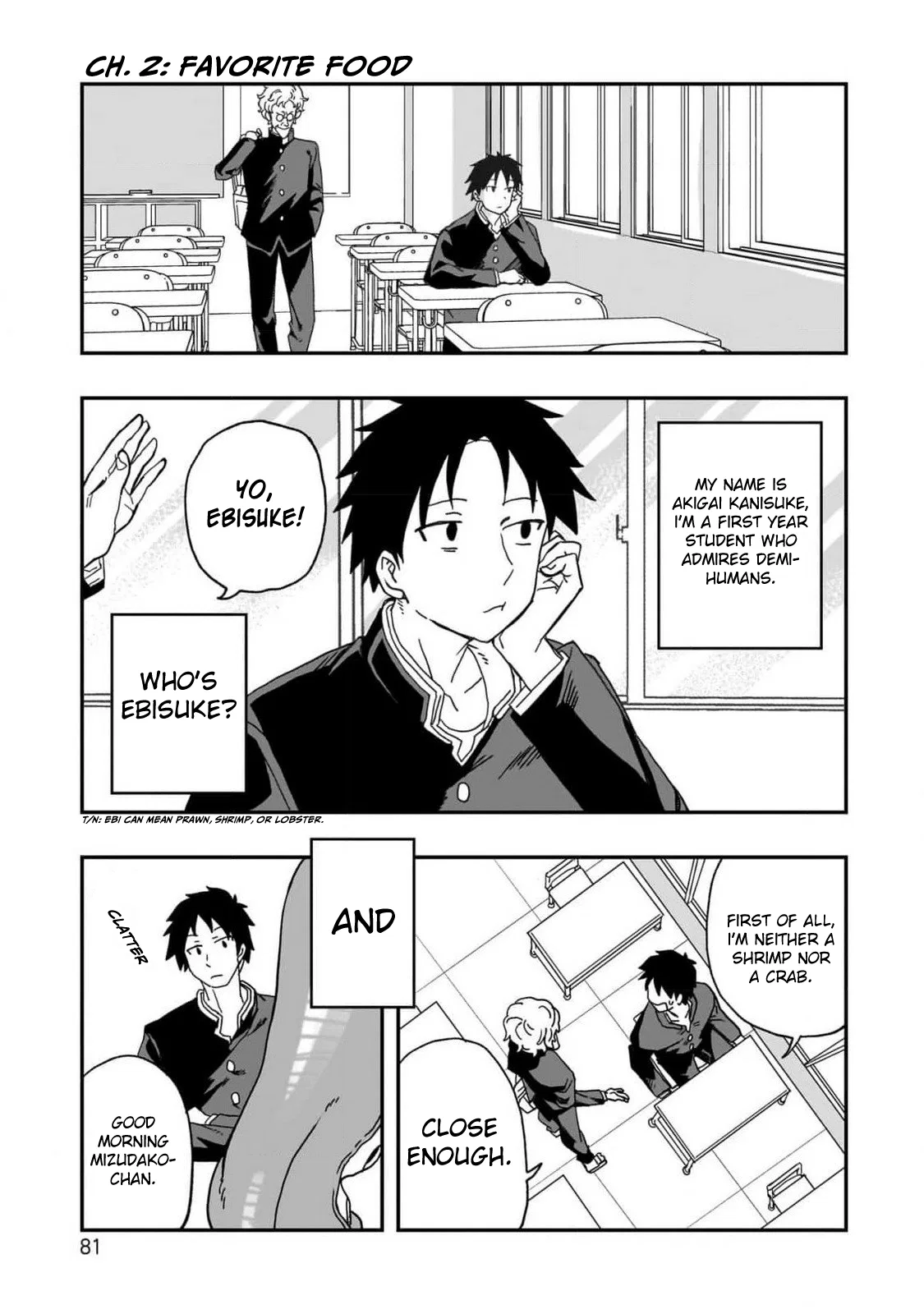 Mizudako-chan kara wa Nigerarenai! Chapter 2 – Page 1