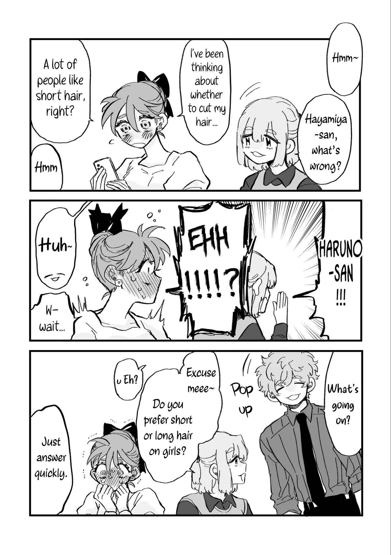 Haruno-san no Koto nante Zenzen Suki Chapter 4 – Page 1