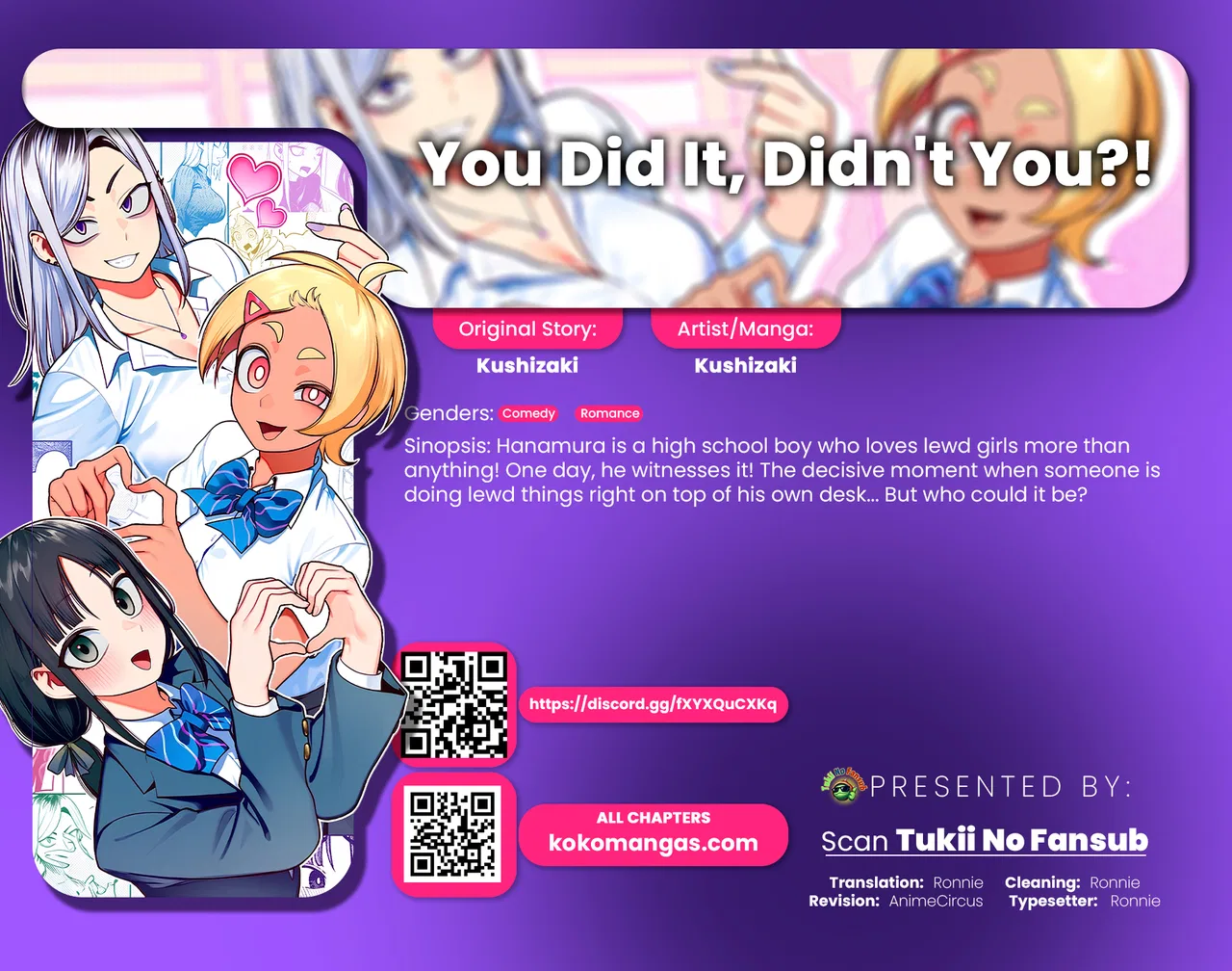You Did It, Didn’t You!? Chapter 1 – Page 1