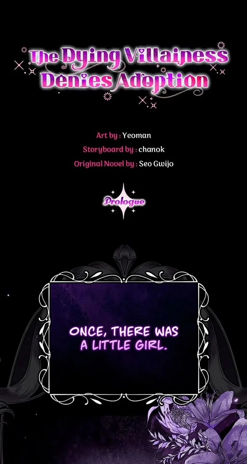 The Dying Villainess Denies Adoption Chapter 0 – Page 1