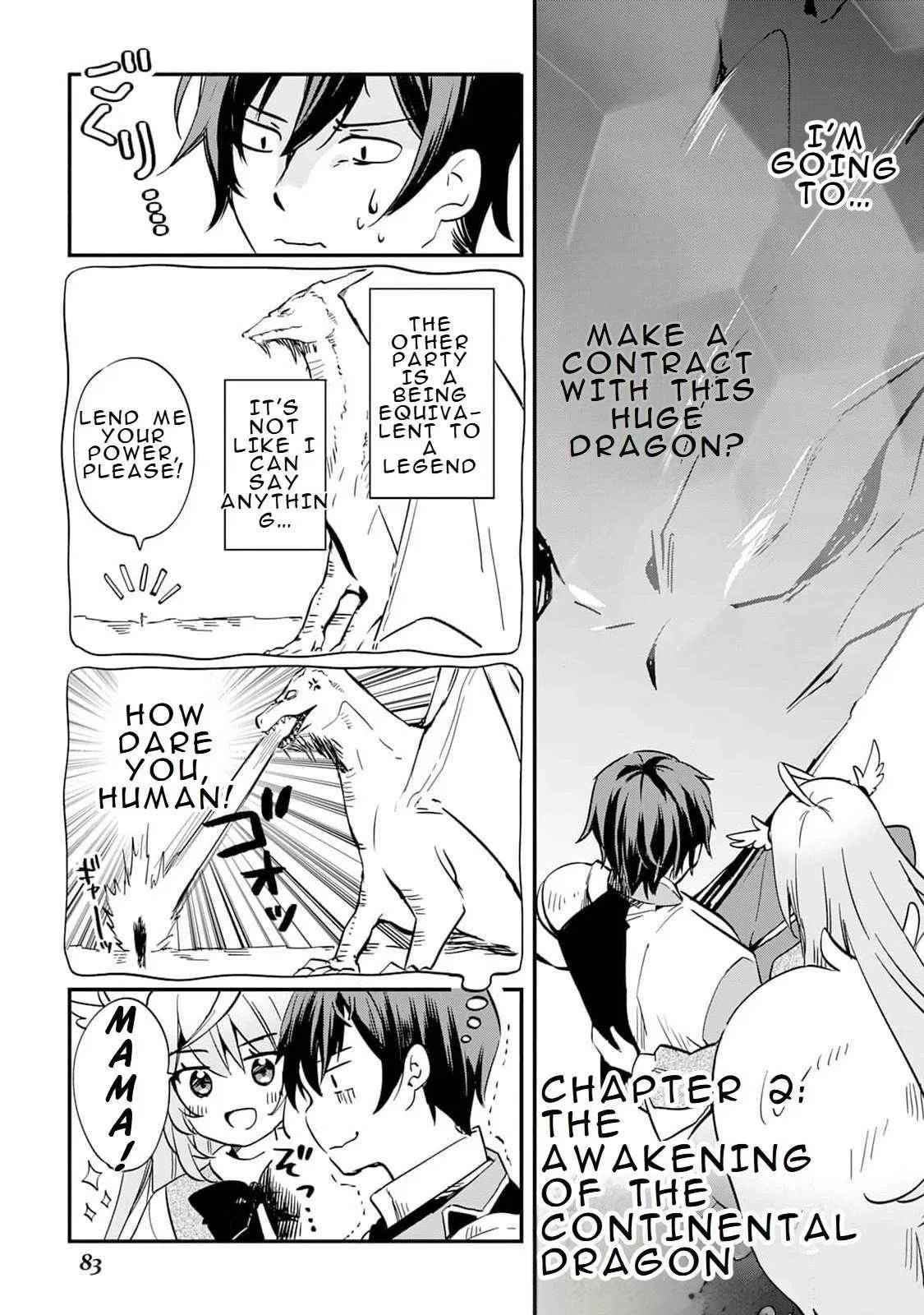 Tokage (Hontou wa Shinryuu) wo Shoukan Shita Seijuu Tsukai, Ryuu no Senaka de Kaitaku Life Chapter 2 – Page 1