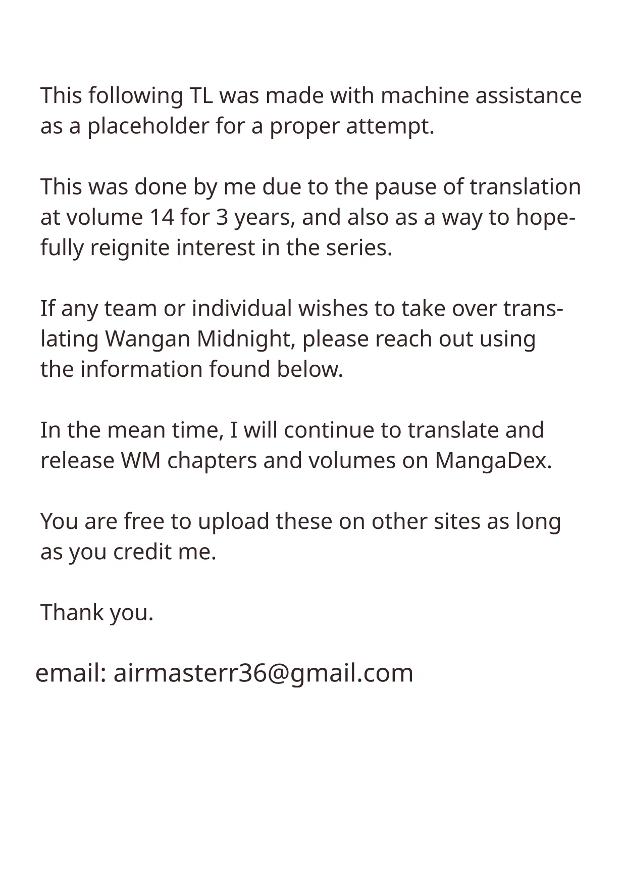 Wangan Midnight Chapter 181 – Page 1