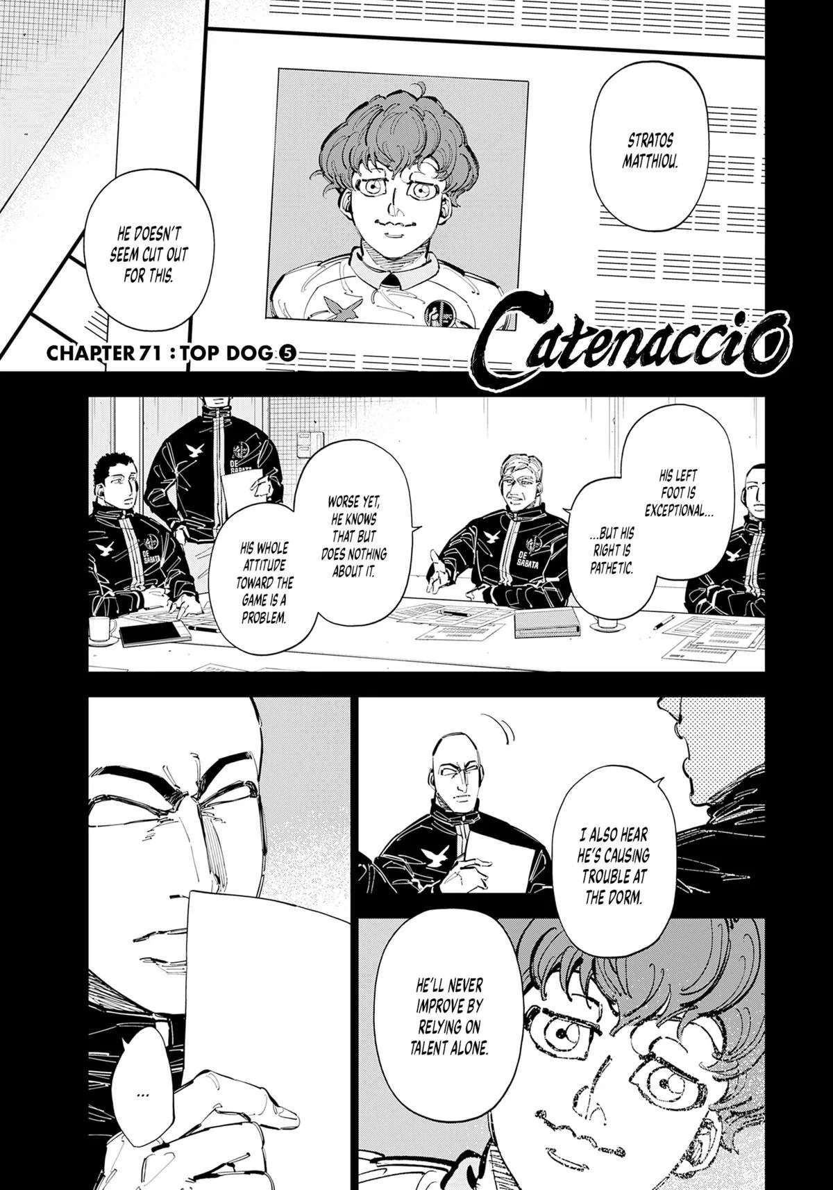Catenaccio Chapter 71 – Page 1