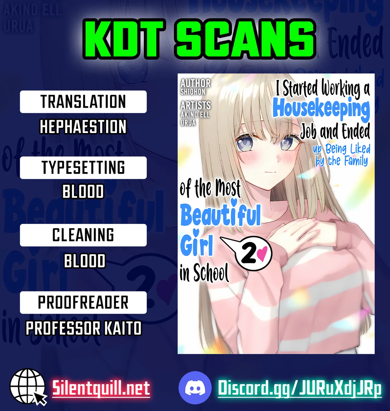 Kaji Daikou no Arubaito wo Hajimetara Gakuen Ichi no Bishoujo no Kazoku ni Kiniirarechaimashita. Chapter 15 – Page 1