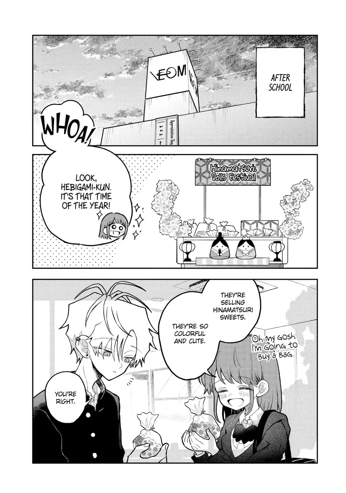 Hebigami Transforms When He's Cold Chapter 17.5 – Page 1