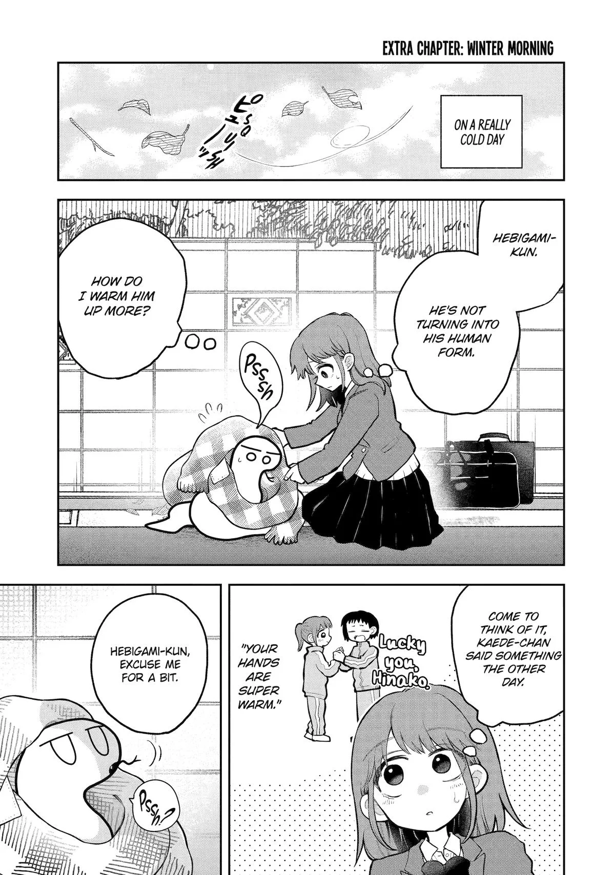 Hebigami Transforms When He's Cold Chapter 15.5 – Page 1