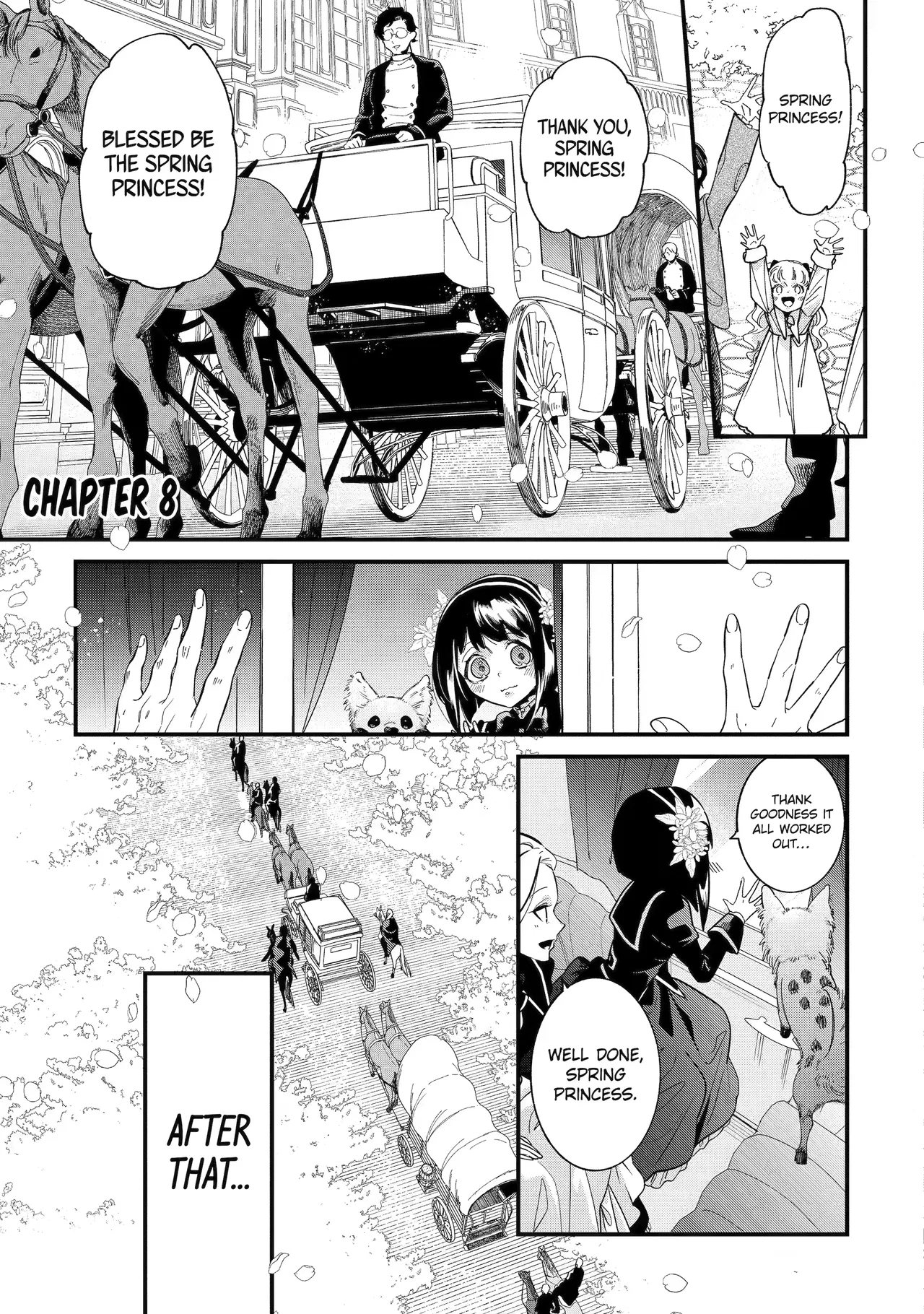 Shikihime, Hajimemashita: Shoukan Sareta Sekai de Haru o Tsukasadoru Oshigoto Shimasu Chapter 8 – Page 1