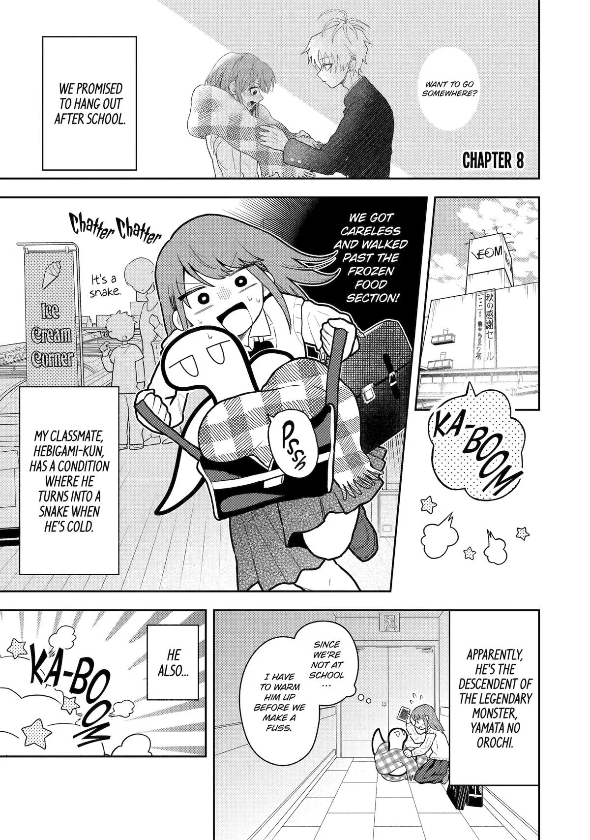 Hebigami Transforms When He's Cold Chapter 8 – Page 1
