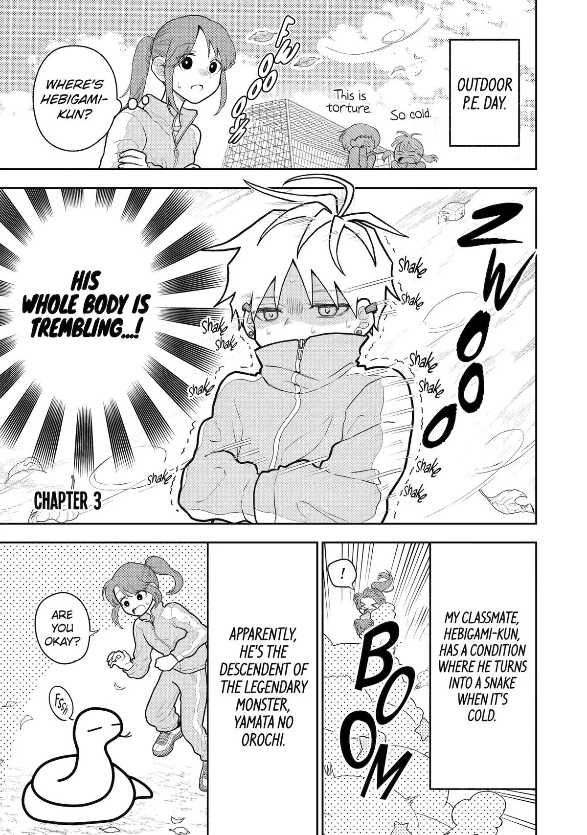 Hebigami Transforms When He's Cold Chapter 3 – Page 1