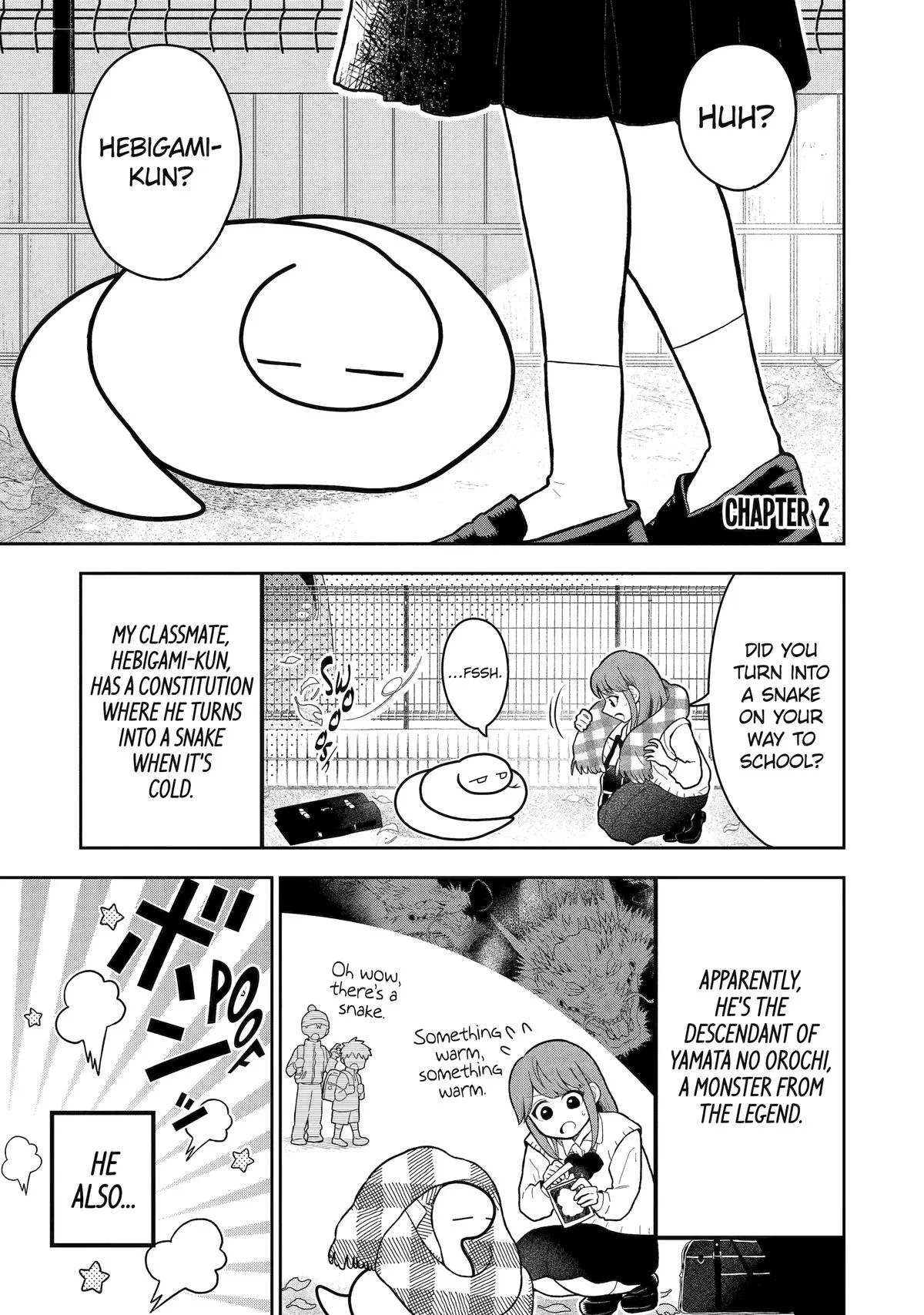 Hebigami Transforms When He's Cold Chapter 2 – Page 1