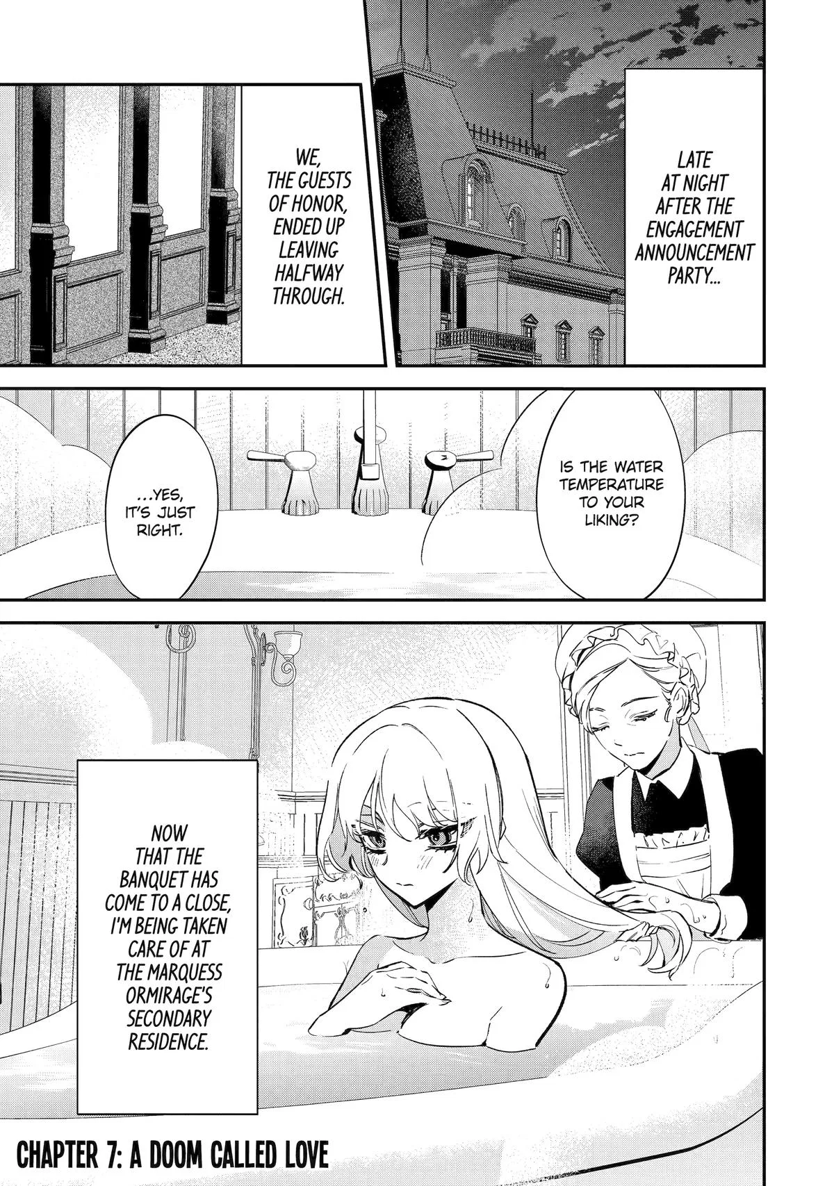 Proud to be the Villainess: I'm Doomed After Stealing my Half-Sister's Fiancé and Having Her Banished Chapter 7 – Page 1