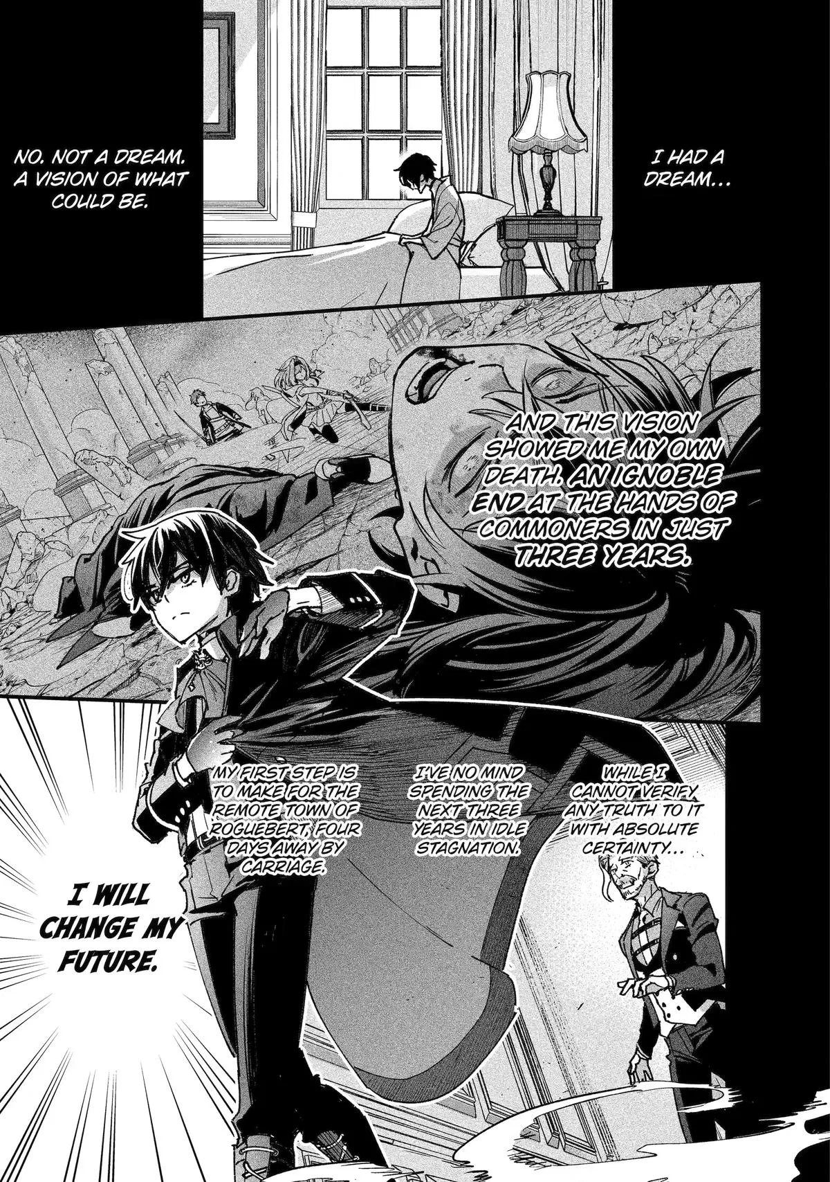 Repeat Vice: Akuyaku Kizoku wa Shinitakunai node Shitennou ni Naru no o Yamemashita Chapter 2 – Page 1