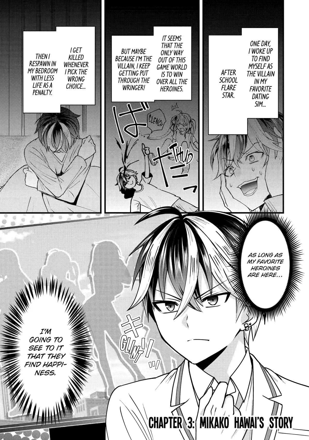 Trapped as the Villain in My Favorite Dating SIM: But I Know How to Win over All the Heroines! Chapter 3 – Page 1