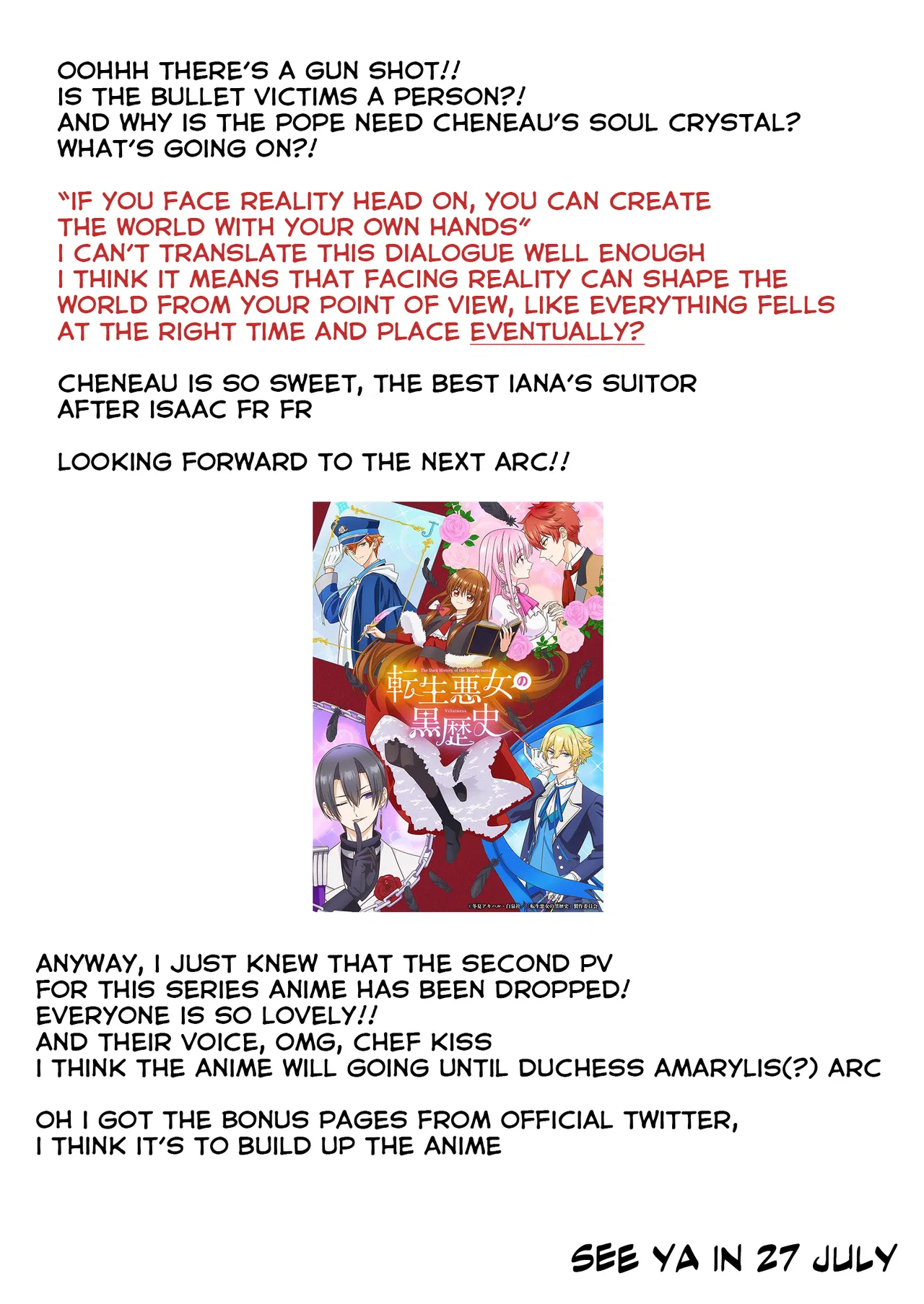 Anime – The Dark History of the Reincarnated Villainess Chapter 61 – Page 32